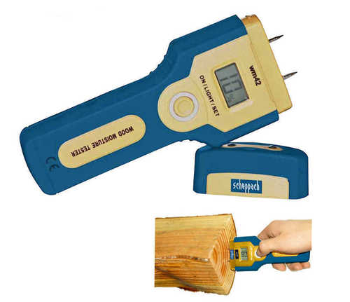 Hygromètre testeur d'humidité WM42 - 7 plages de mesure pour bois - Écran LCD_0