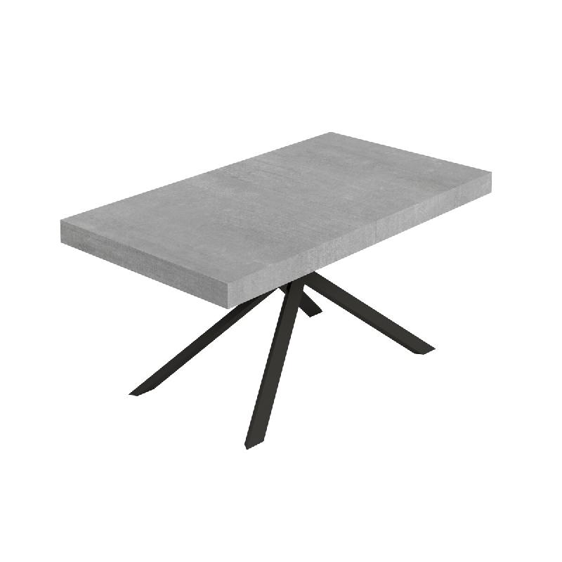 Itamoby Table Extensible Niket 160/420X90 Cm Pieds Béton Anthracite - gris multi-matériau VE0160420NIKE-CM_0