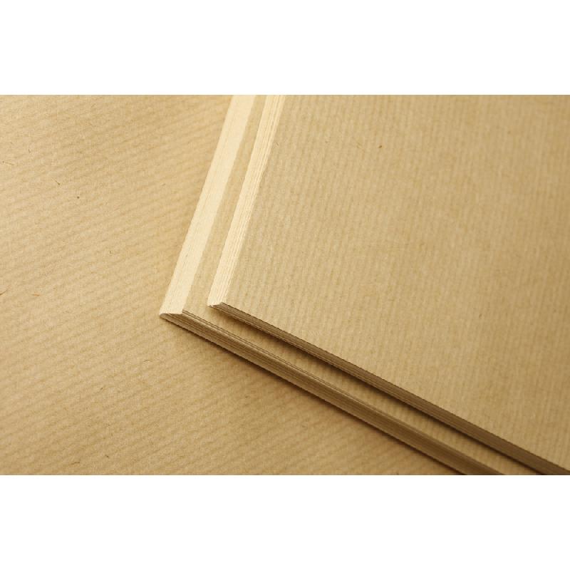 KRAFT VERGÉ RAME 250F A4 90G - BRUN - LOT DE 2