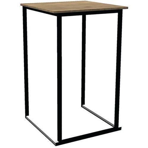 MANGE DEBOUT KUBO SMART NOIR70X70X110CMCOMPACT OAK