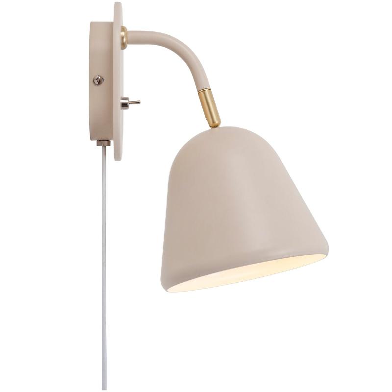 Nordlux Applique murale FLEUR 15 Métal Beige, H.26.4 - IP20 - E14 / Intérieur - beige métal 5704924005282_0