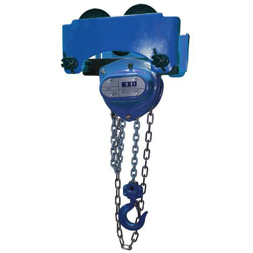 PALAN ROULANT COMBINÉ À POUSSÉE - LEVÉE 5M - 2000KG - EXO INTERNATIONAL