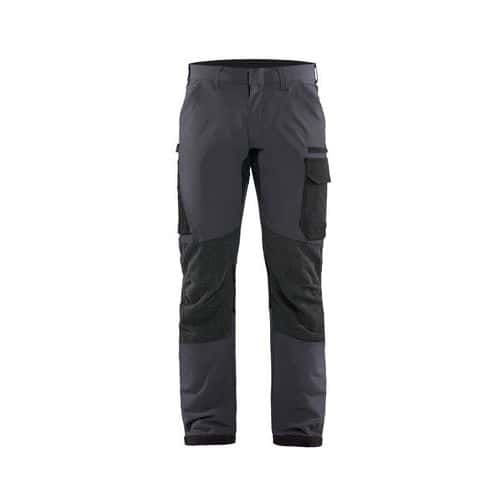PANTALON DE TRAVAIL MAINTENANCE STRETCH 4D GRIS/NOIR C50 - BLAKLADER