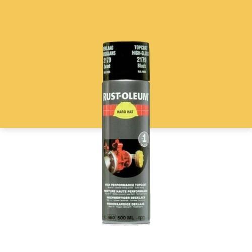 PEINTURE DE FINITION - AÉROSOL 500 ML - JAUNE OR - HARD HAT® RUST-OLEUM