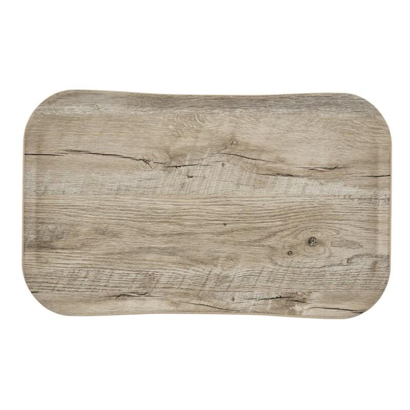 Plateaux Cambro Versa 37x53cm rectangulaires, décor rustique chêne clair - 0099511090013_0