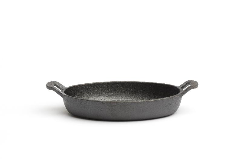 POÊLE DE SERVICE OVALE EN FONTE COMAS TRADICION, 180 X 126 MM