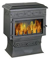 Poêles à bois Chaumont - Référence 6183-40 - 8 kW - Finition anthracite - Longueur bûches 60 cm_0