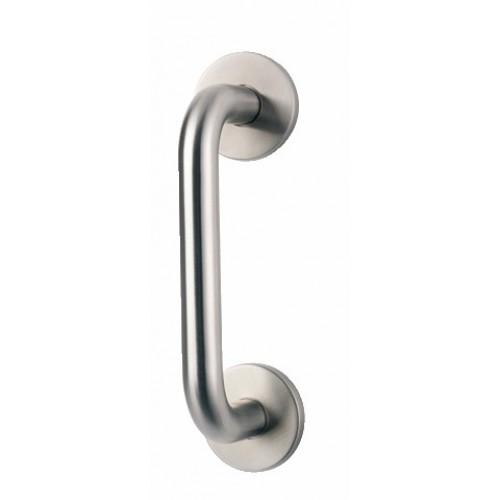 POIGNÉES DE TIRAGE DROITE SUR ROSACE - INOX 304 - ENTRAXE 300 MM VACHETTE