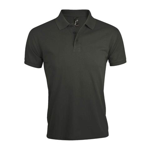 POLO PERSONNALISABLE HOMME PRIME EN POLYESTER GRIS FONCE