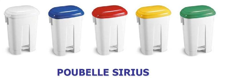 Poubelle sirius 30l avec couvercle - jaune_0