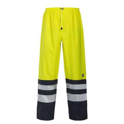 PROJOB 6504 PANTALON DE PLUIE - EN ISO 20471 CLASSE 2 EN 343 3/1 JAUNE/MARINE - TAILLE XXL