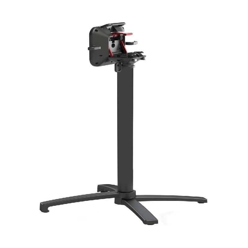 Proloisirs Pied Aveline Central Alu Abattant Md 40 cm X 40 cm X 108 cm - Noir - noir aluminium AG0026_0