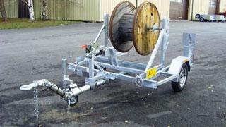 Remorque porte-touret - PTAC 750kg - Charge utile 450kg - Freinage par inertie - Galvanisation ou peinture RAL_0