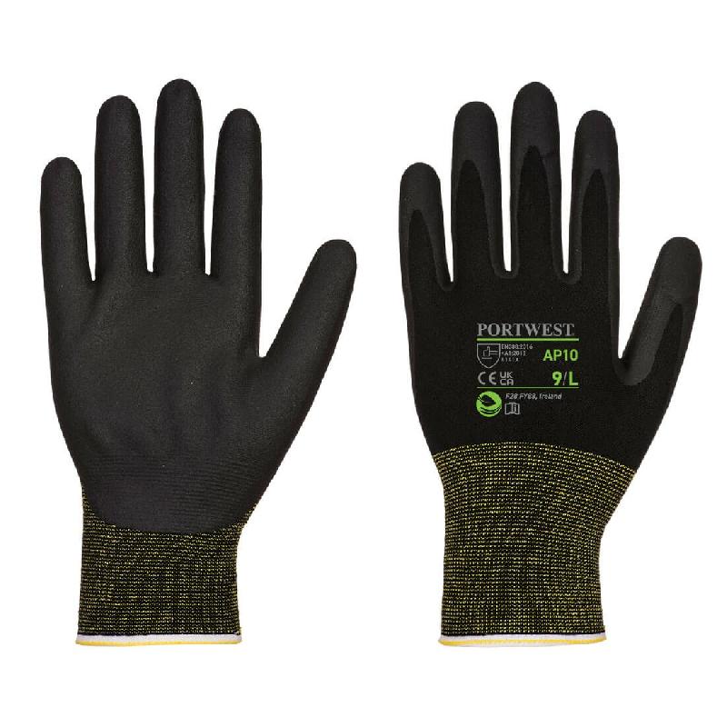 SEMI-DURABLE : 12 gants CE de manipulations générales en bambou mousse de nitrile - GMGNR-PW06/DRLREU_0