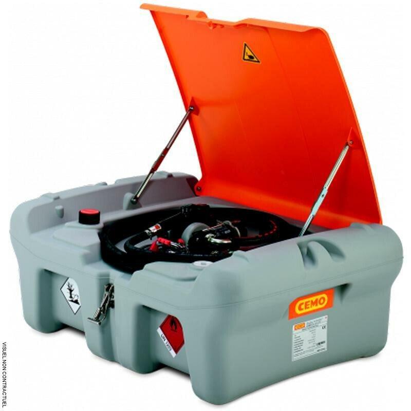 Station de ravitaillement Easy Mobil 210 L - Pompe Cematic 3000 12 V - Cuve en polyéthylène conforme ADR_0