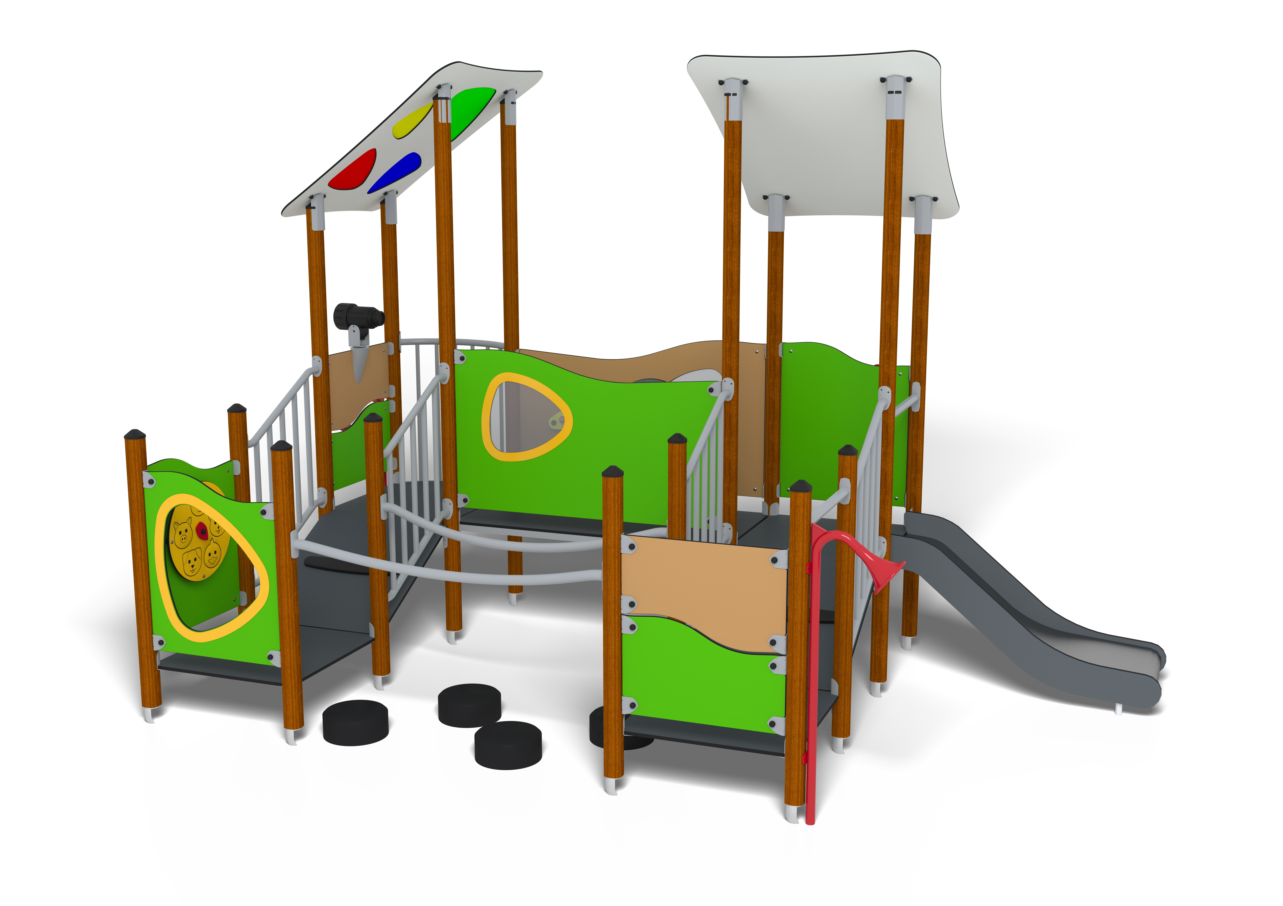 Structure multi-jeux pour enfants 3 à 5 ans - UniMini Hornavan 8098217 - Hags_0