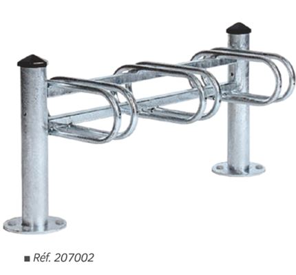 Support vélos simple et fonctionnel - 2 modules : 3 ou 6 places - Fixation sur platine - MERCURE_0