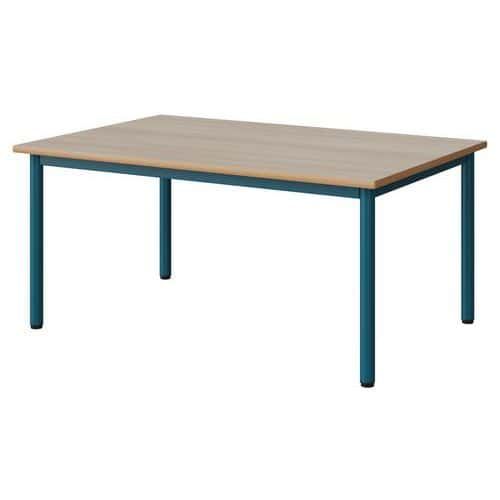 TABLE MALIBU 120X80 T2 4P STRA ALAISÉ ACACIA/BLEU 5025