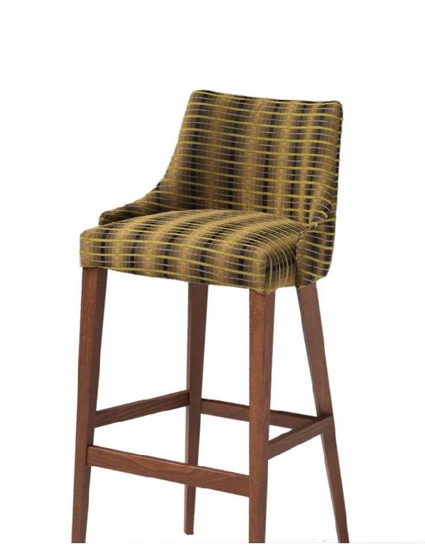 Tabouret de bar Valdemar - hauteur 80 cm - entièrement rembourré_0