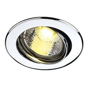 TURNO GU10 ENCASTRÉ, ROND, CHROME, MAX. 50W