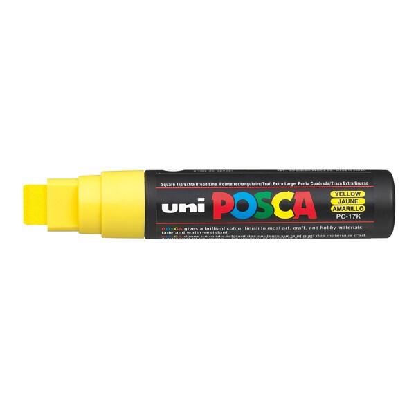 UNI MITSUBISHI Uni-ball PC17K J UNI POSCA Marqueur peinture Base eau pointe extra large Jaune - jaune M PC17K G_0