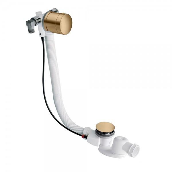 VIDAGE REMPLISSAGE BAIGNOIRE PAR TROP PLEIN LAITON 58 CM OR ROSE ROBINETTERIE VIDAGES - CRISTINA ONDYNA VE26346P