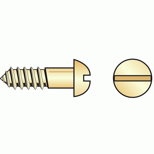 VIS À BOIS - TÊTE RONDE - FILETAGE PARTIEL - 3X20 MM - 100 PIÈCES GFD