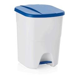 Poubelle à pédale bleue 40l polypro. 35 x 38.5 x 45.5 cm - WAS Germany - bleu plastique 1143 401_0