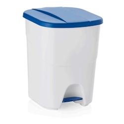 Poubelle à pédale en  Polypropylène 40 L bleu  L 350 mm l 385 mm H 455 mm Was Germany - bleu plastique 1143 401_0