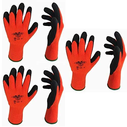 GERMANV COOL - Lot de 3 paires de gants de travail d'hiver chauds avec doublure isolée pour une excellente prise en main et durabilité_0