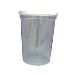 25 pots - Transparent alimentaire contenance 37 cl - Ø 88 mm Ht 110 mm - NICOTPLAST - P451 500_0