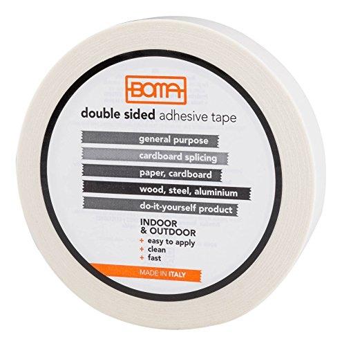 BOMA B51660300007 - Ruban adhésif double face en TNT pour arrivées sur papier et carton, usage extérieur_0