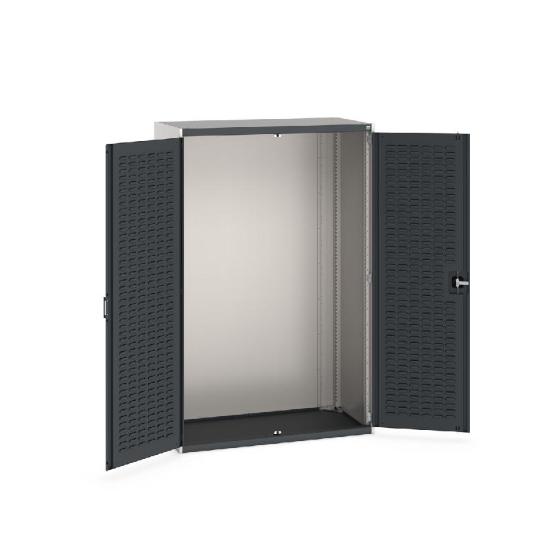 Armoire d'atelier Cubio SMLF-13620-2 - avec portes à bacs - 1300x650x2000 mm - charge lourde jusqu'à 1.5 tonne_0