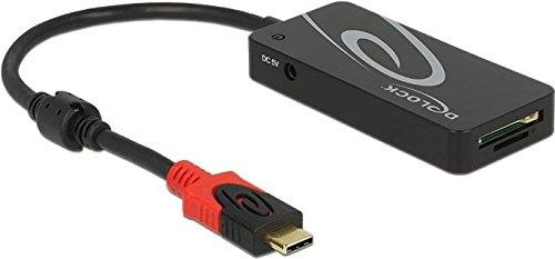 DELOCK Hub USB 3.1 Gen 1 - 3 Ports USB Type A + 2 Slots SD Card Reader - Noir (62900)_0