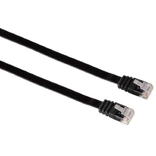 Câble réseau catégorie 5 - plat - UTP - 5,00m - Hama 00039608 - compatible Gigabit_0