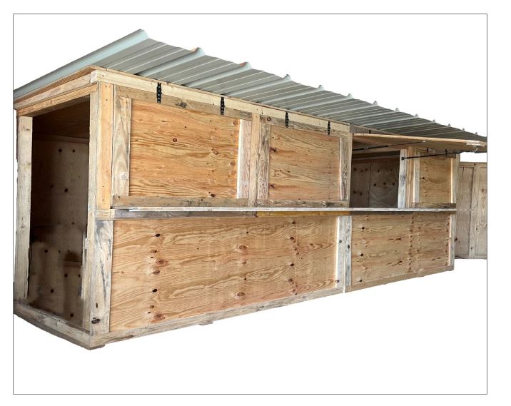 Abri de rangement multi-usage en bois résineux - 6 m² à 12 m² - Toiture en tôle ondulée_0