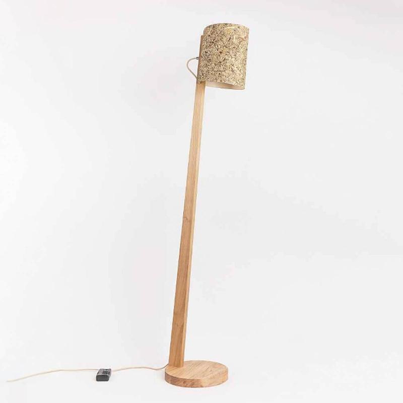 ALMUT VON WILDHEIM ALMUT 1411 LAMPADAIRE CYLINDRIQUE Ø30CM FOIN PUR