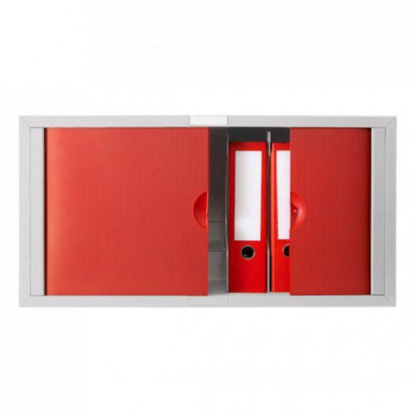 Armoire à portes battantes EASYBLOC - Portes rouges - Empilable et design - Marque Rolléco_0