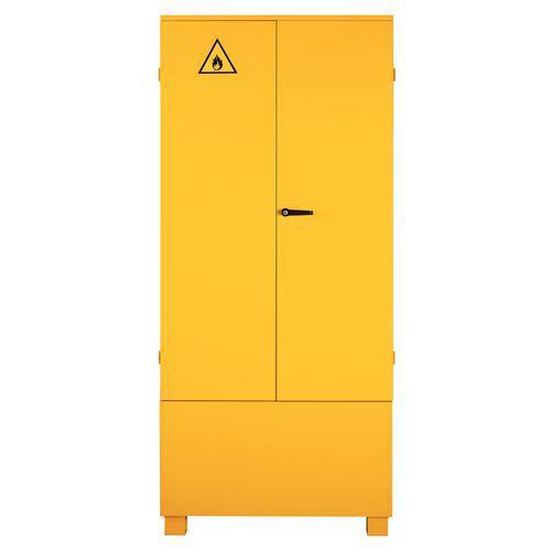 ARMOIRE DE SURETE RETENTION 200L ACIER EPOX Y JAUNE - SAMETO TECHNIFIL
