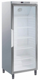 Armoire froide négative - 400L inox vitrée - Modèle 730190 avec porte vitrée et isolation 45 mm_0