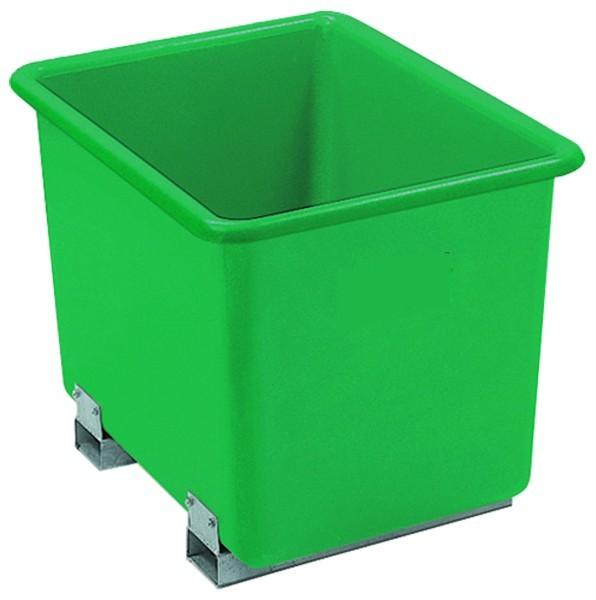 Bac de manutention rectangulaire rigide en PFV avec fourreaux - 300 l à 2200 l_0