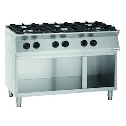 Bartscher Cuisinière à gaz 6 feux 1200 x 700 x 955 mm - 1582101_0