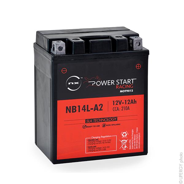 BATTERIE MOTO YB14L-A2 / NB14L-A2 / 12N14-3A 12V 12AH_0