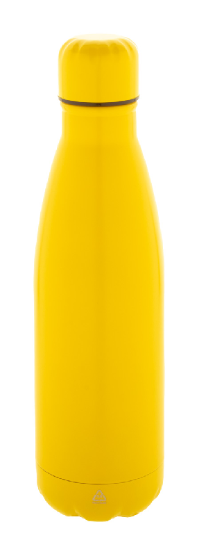 Bouteille en acier inoxydable recyclé - 790 ml - Couleur jaune - Poids 172 gr_0