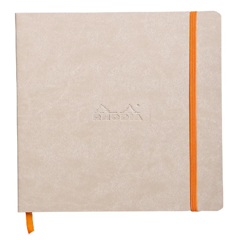 Cahier souple Rhodiarama beige 190x250 / B5, 160p./80 feuilles ivoire 90 g/m², ligné - beige 117505C_0