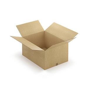 CAISSE CARTON BRUNE DOUBLE CANNELURE RAJA 78X58X40 CM