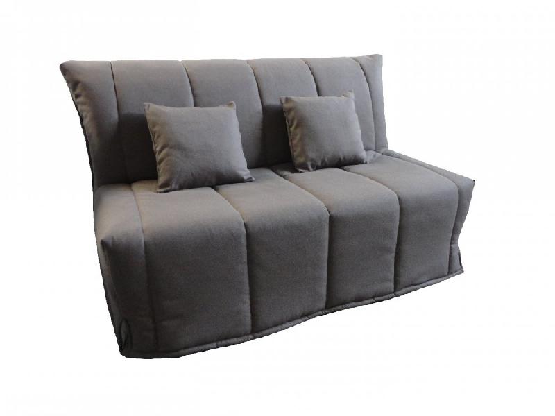 BZ Canapé Convertible Flo Taupe - Couchage 140x200 cm avec Matelas Confort Bultex 15 cm_0