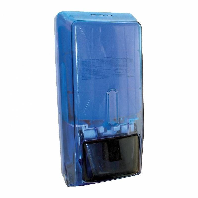 Distributeur de savon - 1000ml - bouton poussoir - ABS fumé - avec fermeture à clé_0