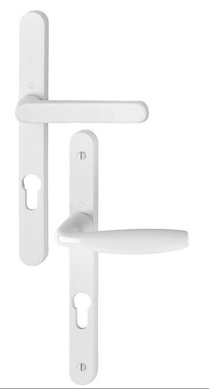 ENSEMBLE SUR PLAQUE ÉTROITE NEW YORK TYPE CLÉ I ENTRAXE 70MM CARRÉ 7MM FINITION BLANC - HOPPE - 3293988