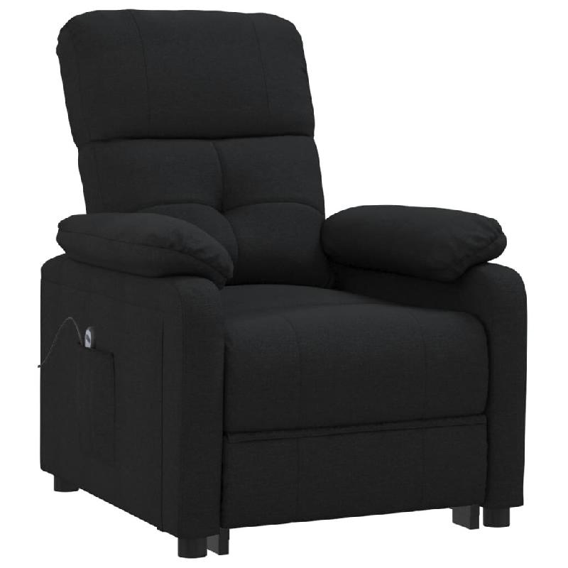 Fauteuil inclinable électrique Noir Tissu Modèle Sermelia - 8720286549919_0